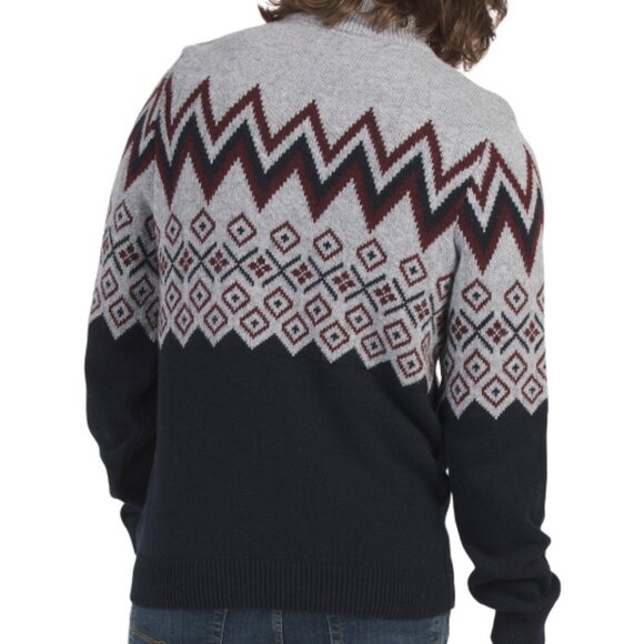 NEW BARBOUR Wool Blend Kilpin Half Zip Sweater navy for men 1065tn - Picture 2 of 2